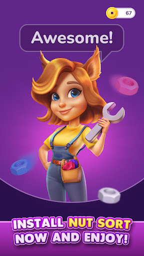 Captura de pantalla de Nut Sort - Juegos de Ordenar
