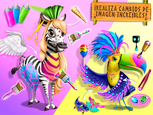 Captura de pantalla de Jungle Animal Hair Salon 2