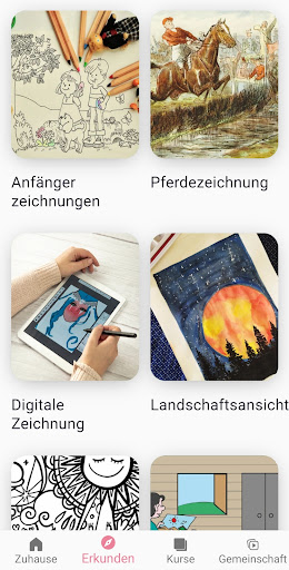 Zeichnen Lernen: Skizzen App Screenshot