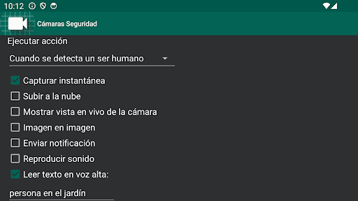 Captura de pantalla de Visor de cámara IP WiFi