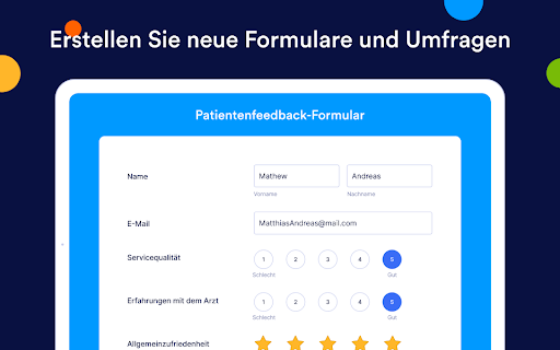 Jotform Formular & Umfrage Screenshot