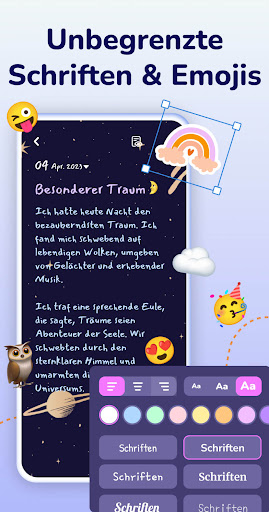 Tagebuch Journal mit Passwort Screenshot