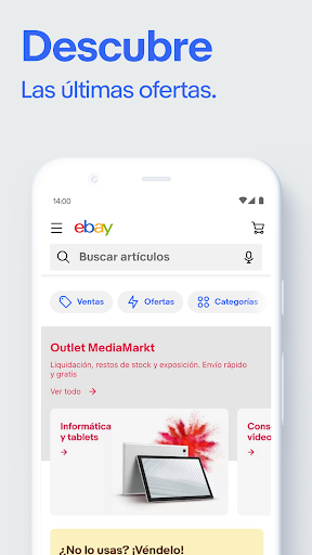 Captura de pantalla de eBay: Compras Online y Ahorrar