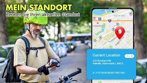 GPS-Karten-Sprachnavigations Screenshot
