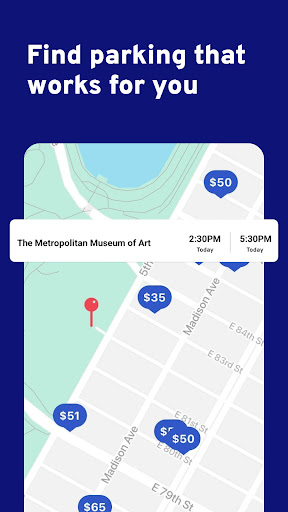 Captura de pantalla de ParkWhiz -- Parking App