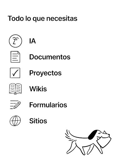 Captura de pantalla de Notion: Notas, tareas e IA