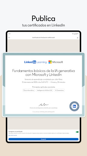 Captura de pantalla de LinkedIn Learning