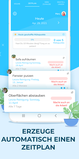 Sweepy: Dein Putzplan Screenshot