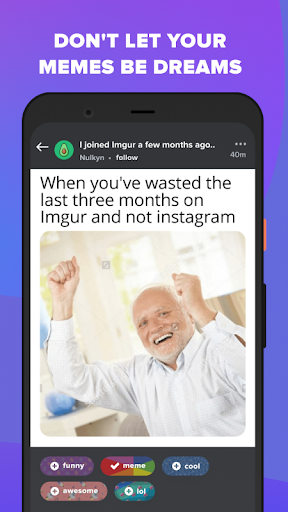 Captura de pantalla de Imgur: Funny Memes & GIF Maker