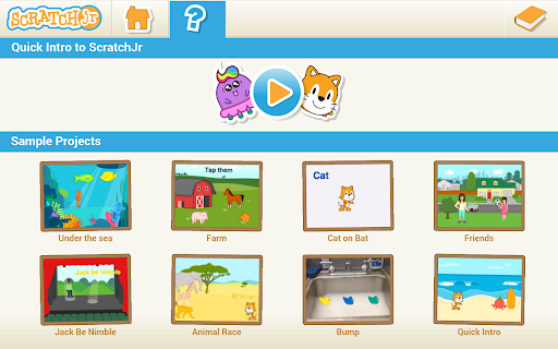 Captura de pantalla de ScratchJr