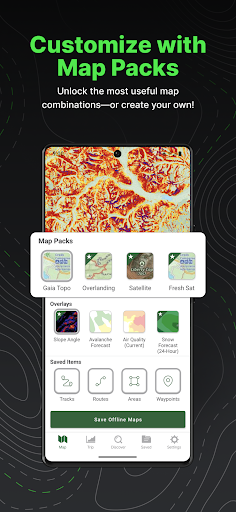 Captura de pantalla de Gaia GPS (Mapas Topográficos)