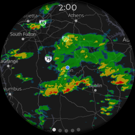 Captura de pantalla de MyRadar: Radar meteorológico