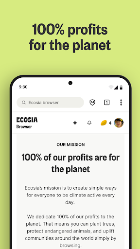 Ecosia: Search to plant trees screenshot
