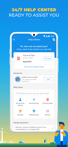 Captura de pantalla de DANA Indonesia Digital Wallet