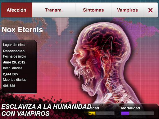 Captura de pantalla de Plague Inc.
