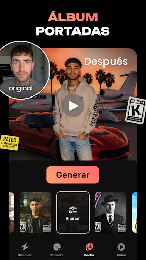 Captura de pantalla de Hula - Generador de Videos AI