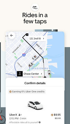 Captura de pantalla de Uber - Request a ride