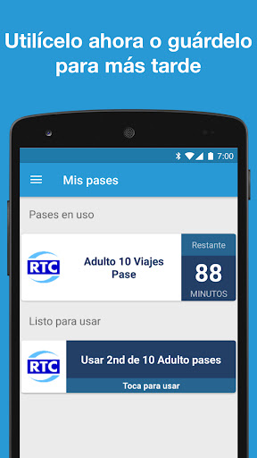 Captura de pantalla de Token Transit