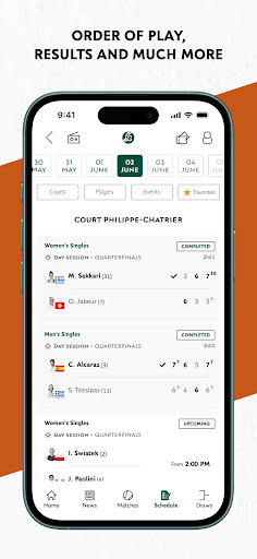Roland-Garros Officiel Screenshot