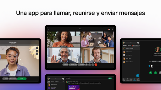 Captura de pantalla de Webex