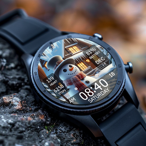 Captura de pantalla de Key WF55 Snowman Watch Face