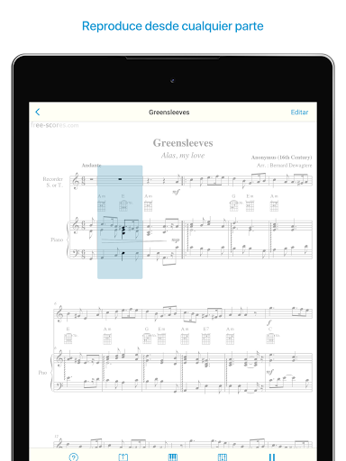 Captura de pantalla de Lector de notas y partituras