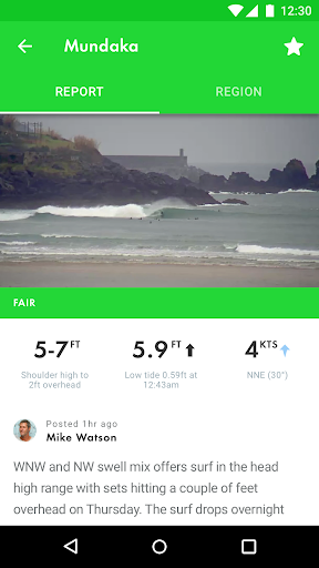 Captura de pantalla de Surfline Surf Reports/Forecast