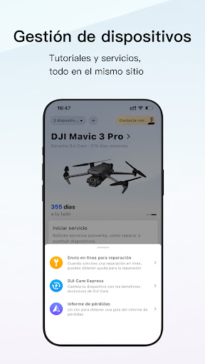 Captura de pantalla de DJI Store