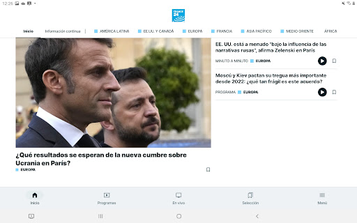 Captura de pantalla de FRANCE 24 - Noticias 24/7