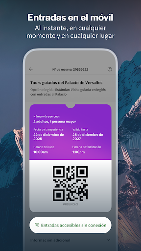 Captura de pantalla de Headout: entradas y tours