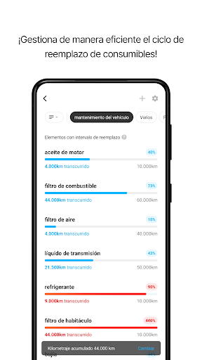 Captura de pantalla de Infocar - Escáner OBD2