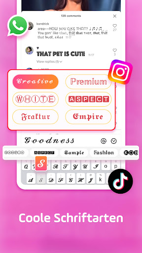 Facemoji-Tastatur Emoji&Design Screenshot