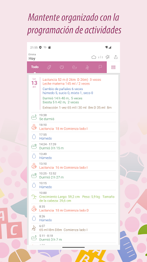 Captura de pantalla de Baby Tracker