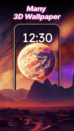 Captura de pantalla de 3D Battery Charging Animation