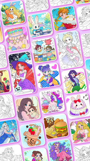 Captura de pantalla de Juego de Princesas: Colorear