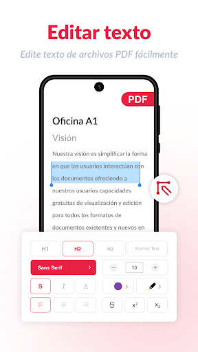 Captura de pantalla de Editor de PDF: PDF Editor