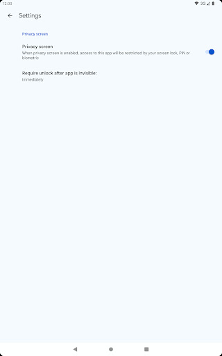Captura de pantalla de Google Authenticator