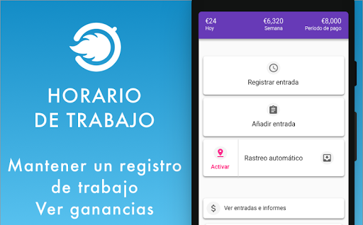 Captura de pantalla de TSQ Horario de trabajo