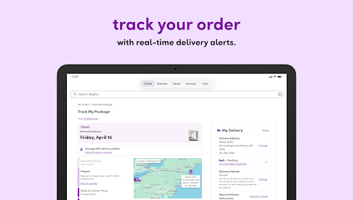 Captura de pantalla de Wayfair - Shop All Things Home