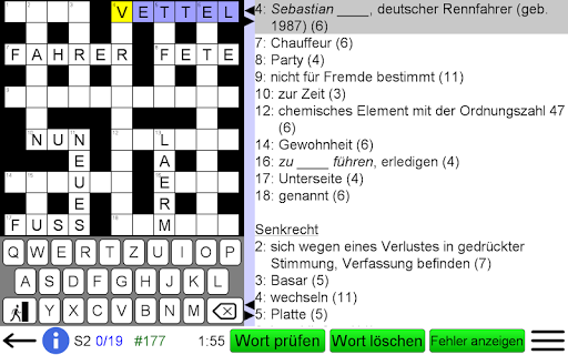 Deutsches Kreuzworträtsel Screenshot
