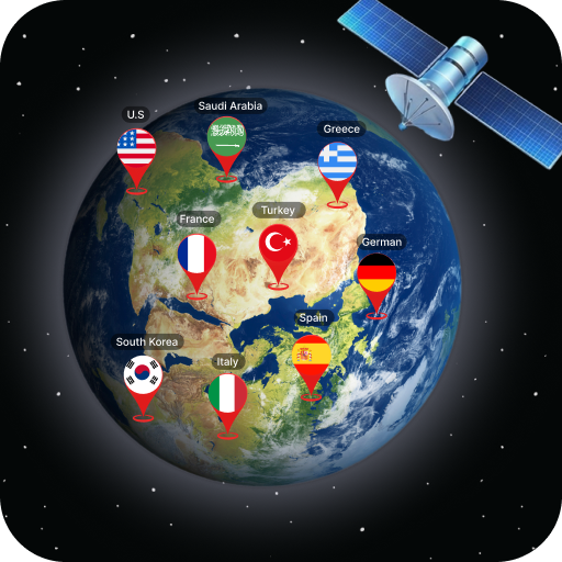 Mapa satelital de la Tierra