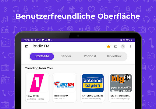 Radio FM: Live-Radio-App Screenshot
