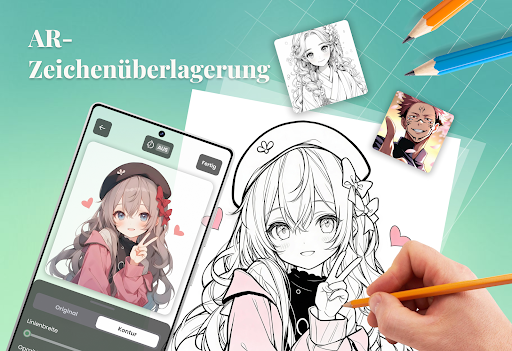 AR Nachzeichnen Skizze Screenshot