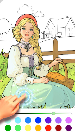 Captura de pantalla de Juego de Princesas: Colorear