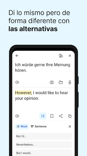 Captura de pantalla de Traductor de DeepL