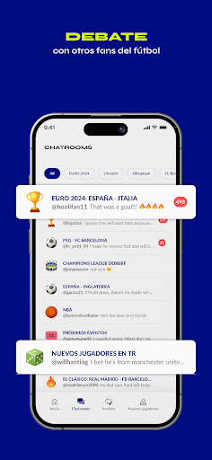 Captura de pantalla de TR - Chatea con Fútbolistas