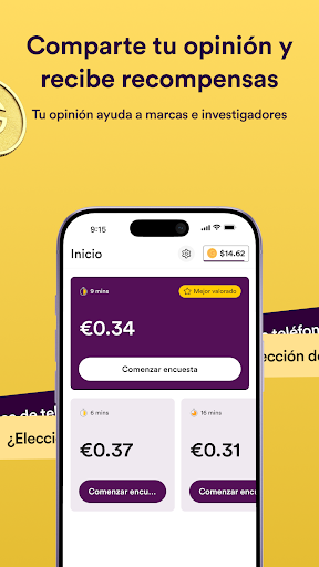 Captura de pantalla de Golden Surveys - Recompensas
