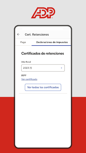 Captura de pantalla de ADP Mobile Solutions