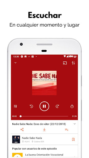 Captura de pantalla de Aplicación de podcast: Castbox