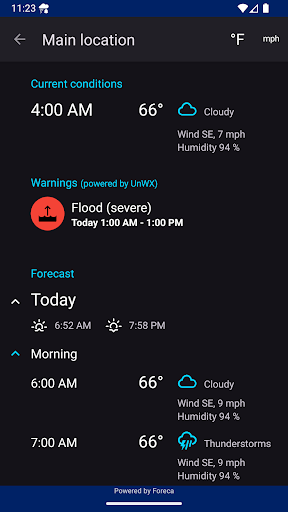 Rain Alarm screenshot
